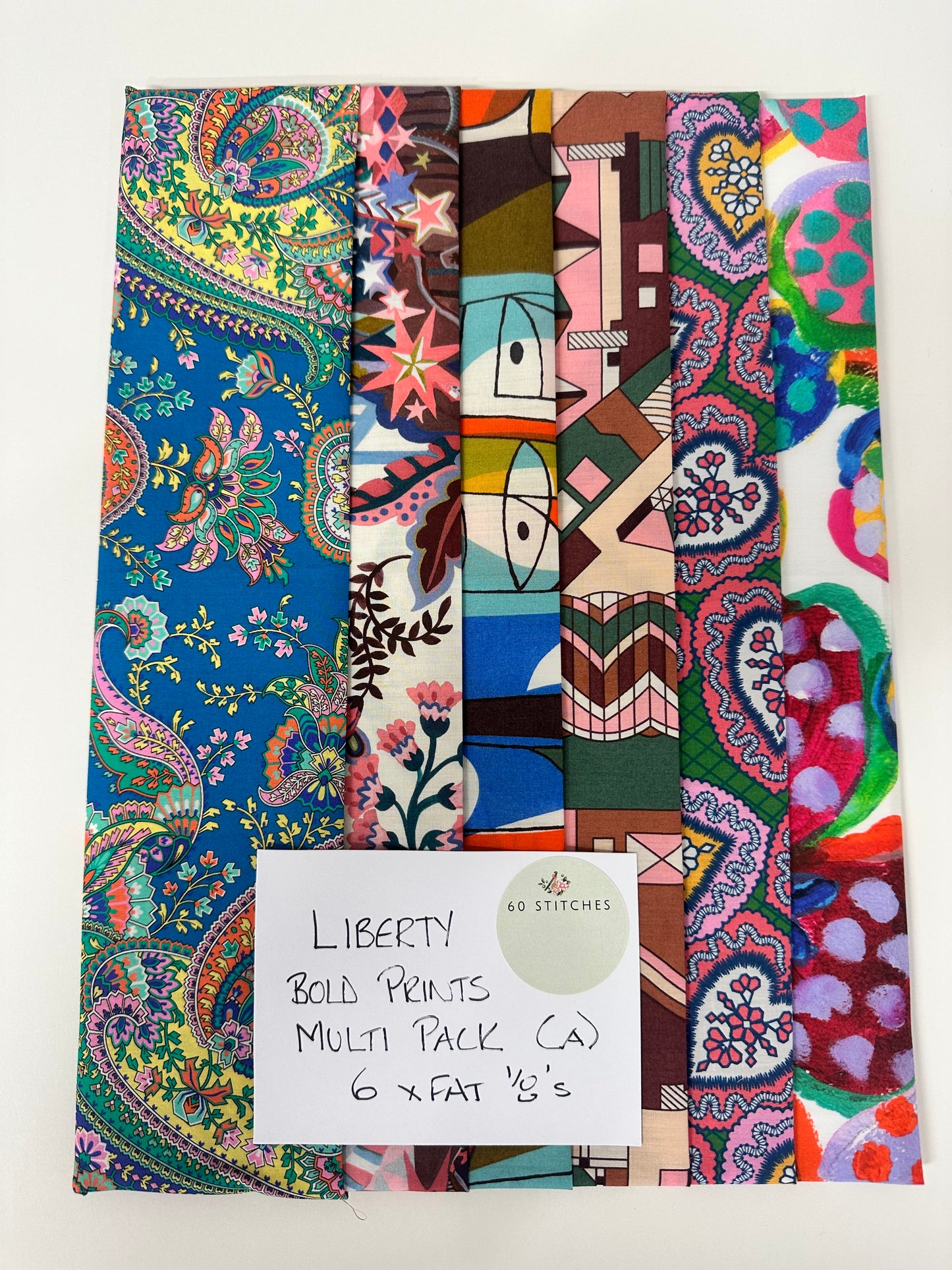 Liberty Bold Prints Multi Fat1/8s - Pack A