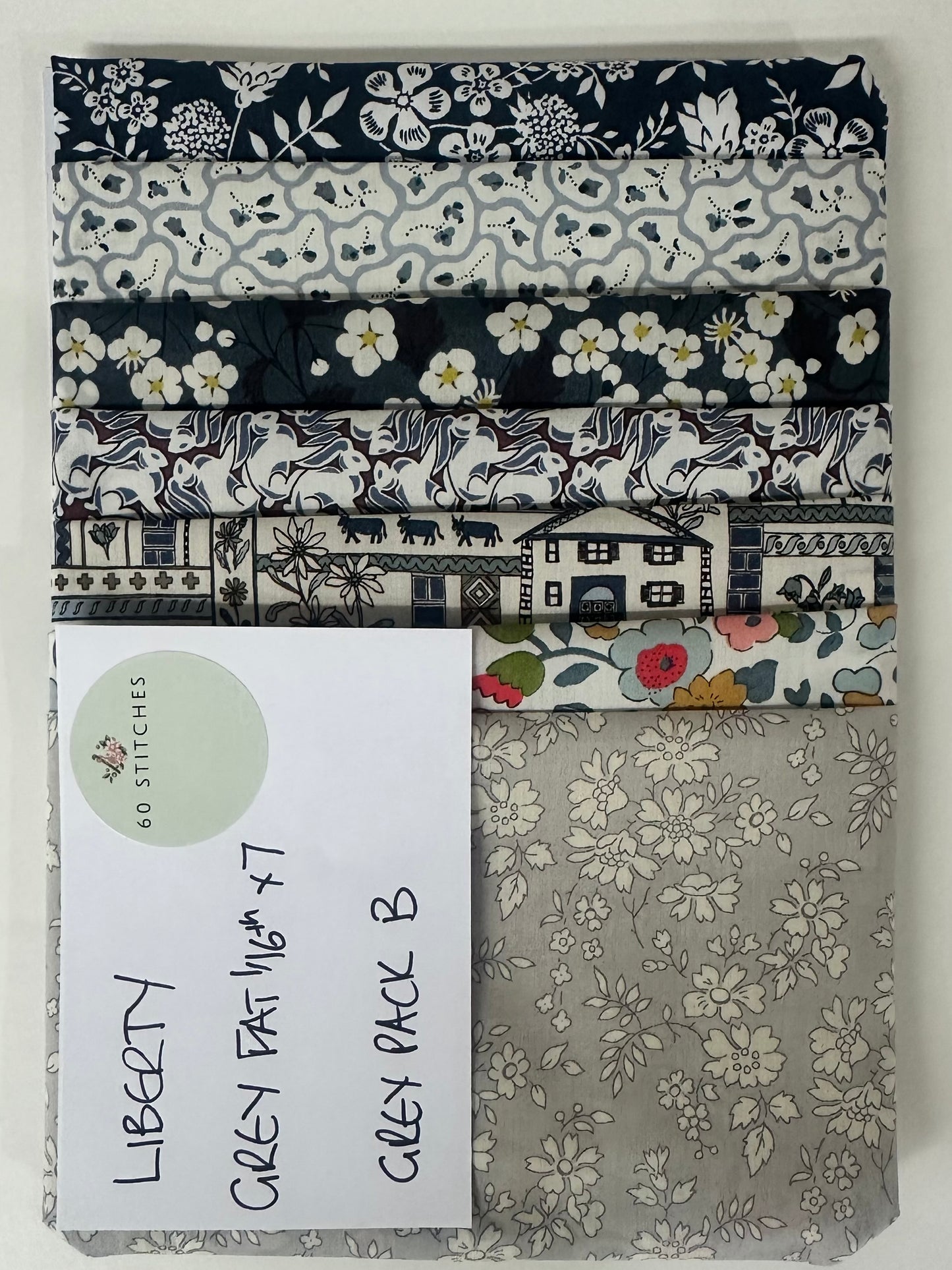 Liberty Grey Fat 1/16s - Pack B