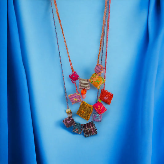 Pauline Franklyn - Fabric Gems Necklace + Nuno Felt Collage workshops - Sunday 16 June 2024