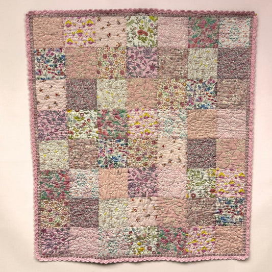 Crochet Trim Blanket - pattern by Tied with a Ribbon