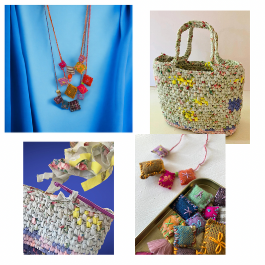 Pauline Franklyn - Fabric Gems Necklace + Crochet Bag workshops - Sunday 24 March 2024