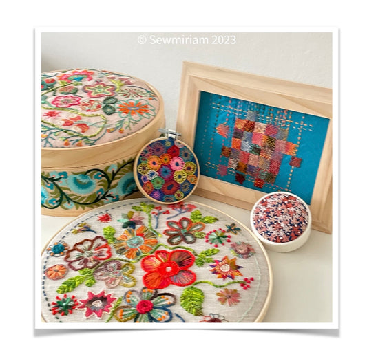 Monthly Embroidery Class with Miriam Jones - 1st Saturday of each month - Dates sold separately