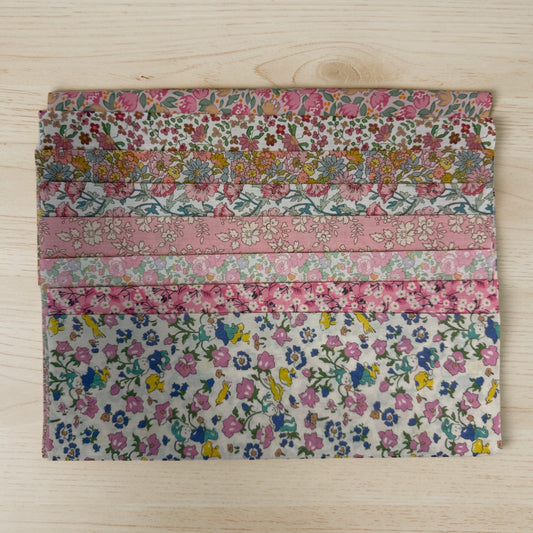 Liberty Tana Lawn - Fat 1/16 x 8 pack - Pink Pack B