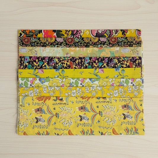 Liberty Tana Lawn - Fat 1/16 x 8 pack - Yummy Yellows