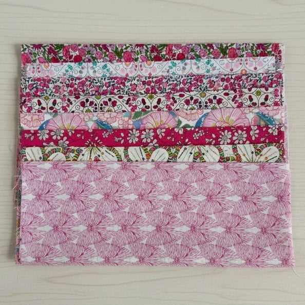 Liberty Tana Lawn - Fat 1/16 x 8 pack - Pink Pack A