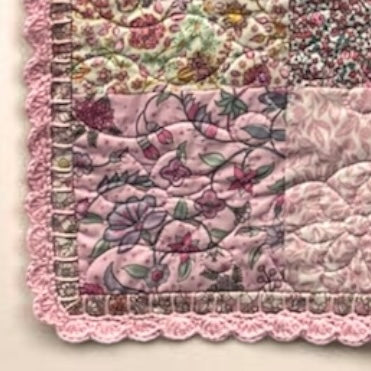 Crochet Trim Blanket - pattern by Tied with a Ribbon