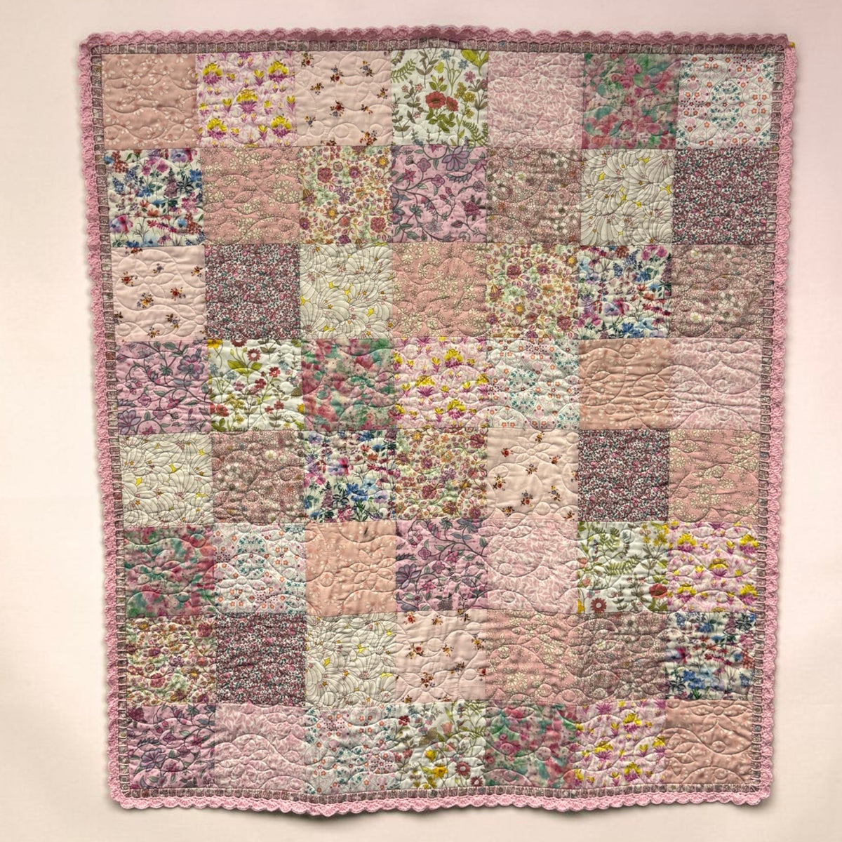 Crochet Trim Blanket - pattern by Tied with a Ribbon