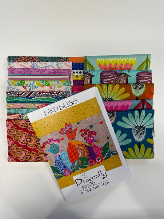 Bird Bliss Bundle - Booklet +Fabric and Bird Bliss Fabric
